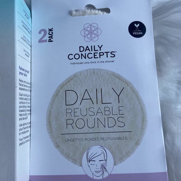 Skincare Tool Bundle; Pacifica Facial Massage Roller & Reusable Cotton Rounds - Picture 5 of 8